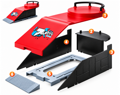 Mini Skatepark con accesorios incluidos