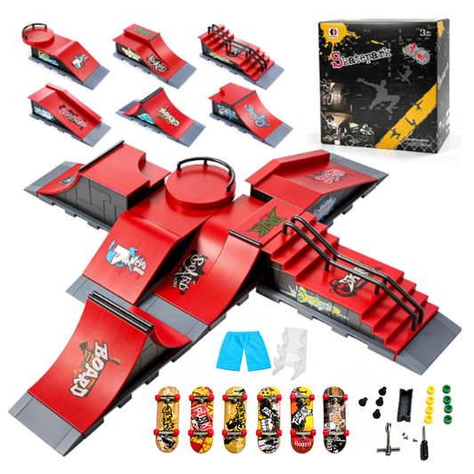 Mini Skatepark con accesorios incluidos