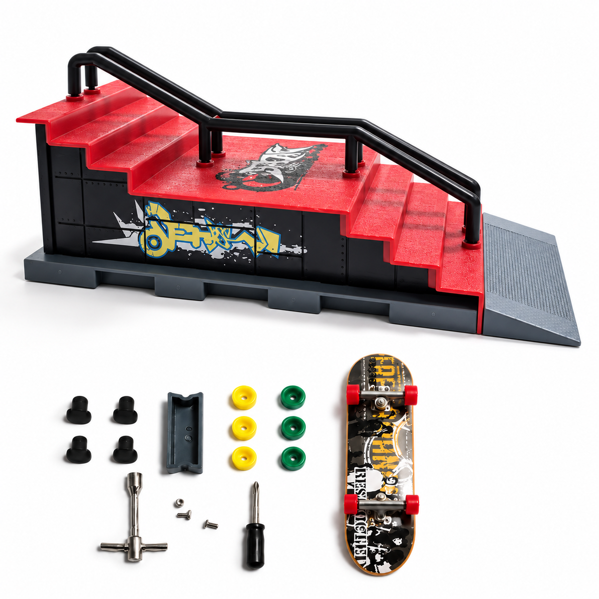 Mini Skatepark con accesorios incluidos